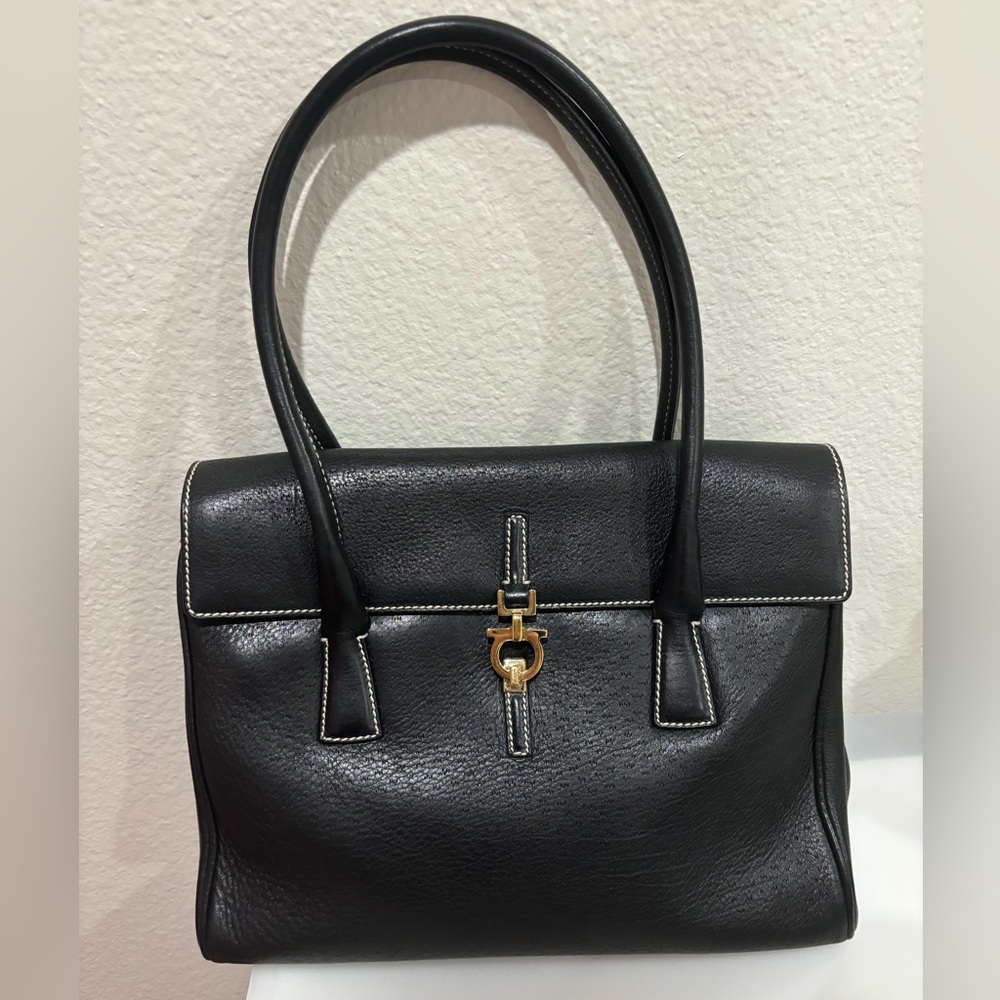 Salvatore Ferragamo Leather Shoulder Bag, PRISTINE CONDITION